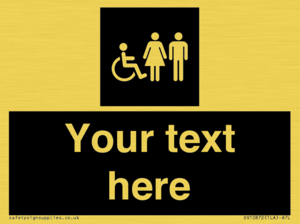 Custom information: black panel disabled female and male